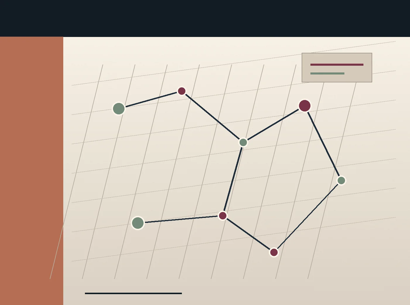 Illustration : points colorés reliés sur un quadrillage, comme un territoire réduit à ses liaisons.